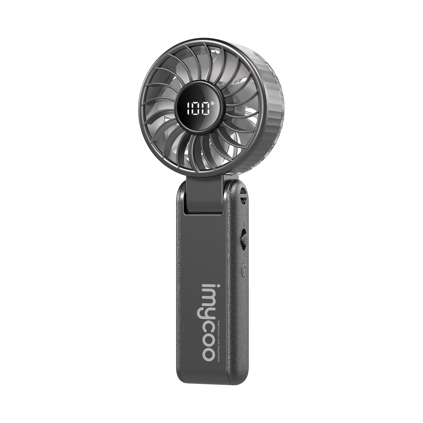 AIMIKU 2026 New Handheld Mini Fan Silent Portable Neck Hanging USB Rechargeable Cooling Foldable Desktop Fan for Students Dormitory Outdoor