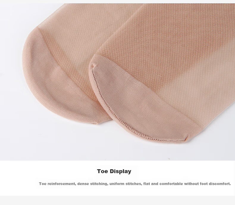 Langsha Women's Plus Size Thin Antibacterial Anti-Snag Long Sheer Pantyhose Nude Plus Size Tights for Spring and Summer 14