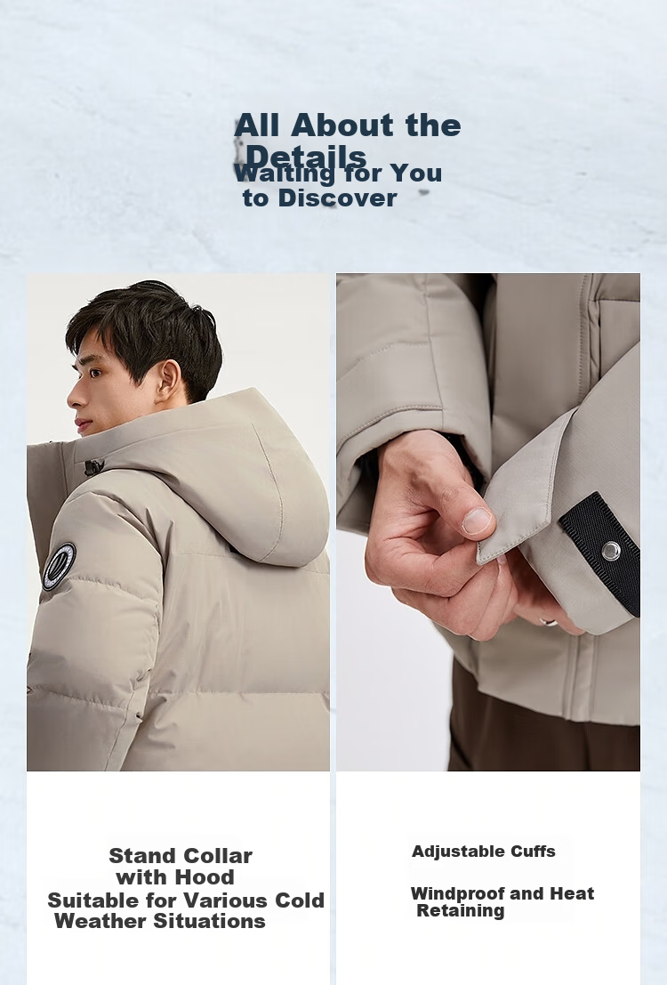BOSIDENG Off-Season Extreme Cold Goose Down Thickened Hooded Unisex Couple Ultimate Warmth Mall Same Style Down Jacket 21