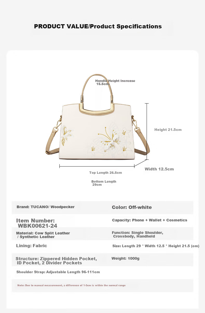 TUCANO Women's 2026 Cowhide Shoulder Bag Chinese Style Embroidery New Chinese Crossbody Handbag Mother's Day Birthday Gift 7