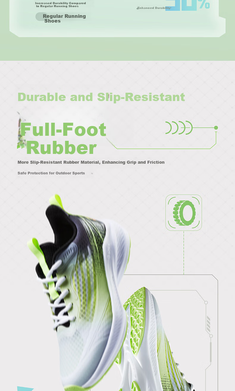 361° Flash Speed 3.0 Children's Racing Running Shoes, Summer Youth Breathable Quick-Rebound Sports Exam Shoes, White, Size 40 15