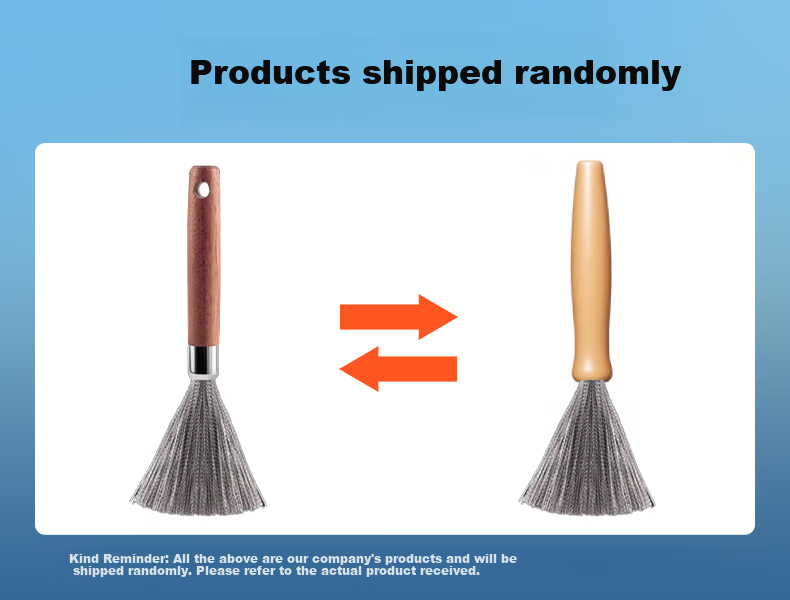 KUMBAZZ Stainless Steel Pot Brush Long Handle Kitchen Scrubber Extended Food-Grade Steel Wire Dish Brush Approximately 32cm 2