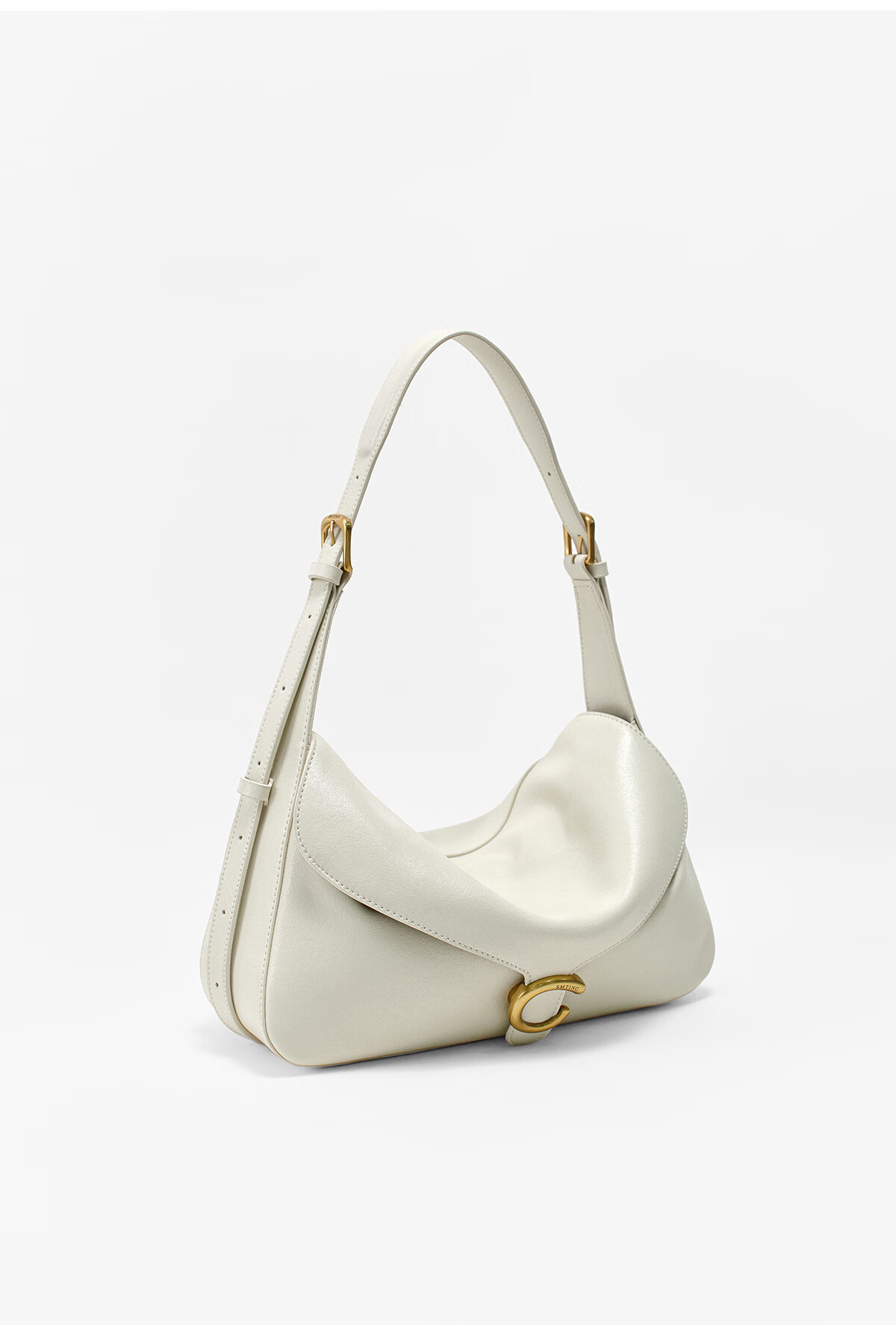 Ximuting Qingfeng Niche White Tote Bag Women Hobo New Shoulder Bag Commuter Crossbody Pearl White 12