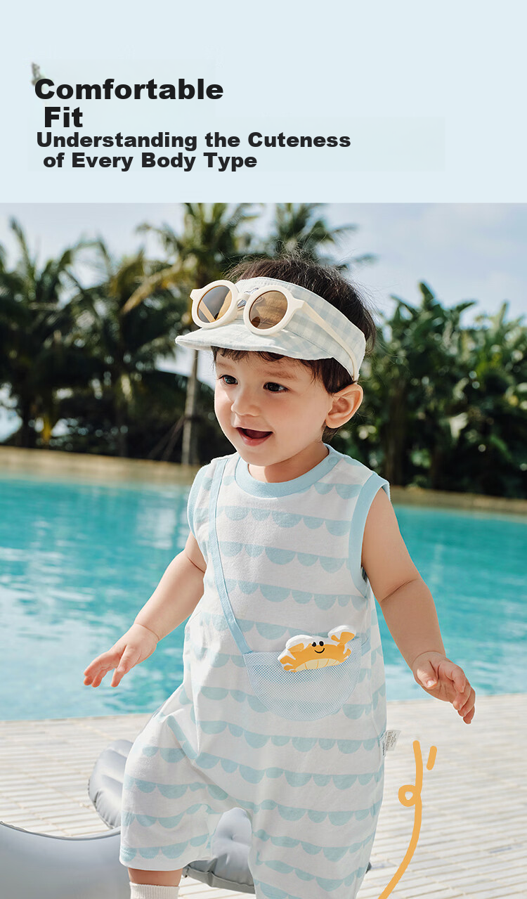Balabala [balaOne] Baby Kids Romper Jumpsuit 2026 Summer Cute Fashionable 4
