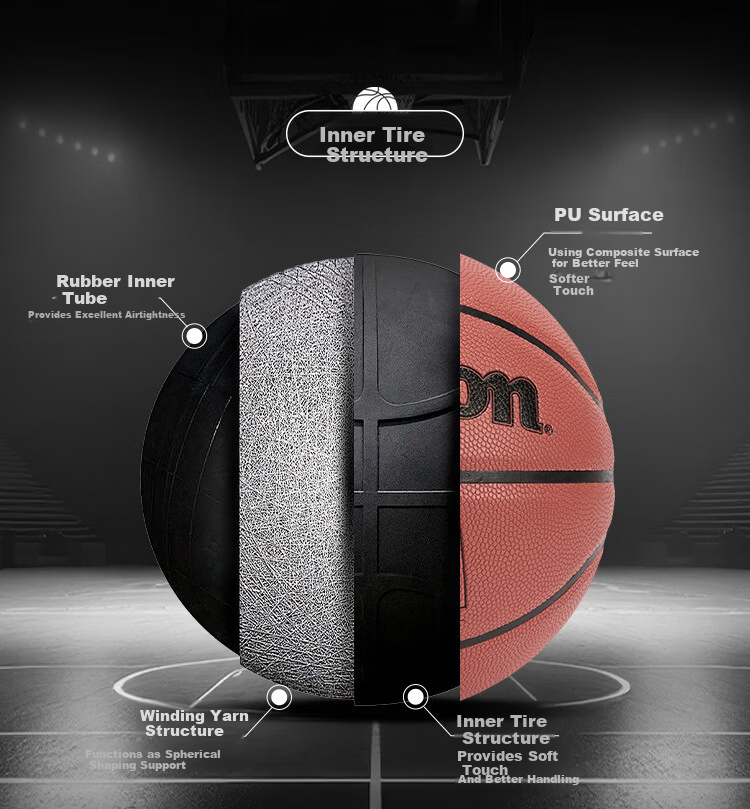 Wilson NBA DRV TOUCH PU Basketball Adult Size 7 Chen Yifan Edition 6