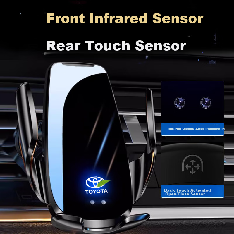Zhicheng Wireless Charging Car Phone Holder for Toyota Sienna/Granvia with Screen Navigation Mount