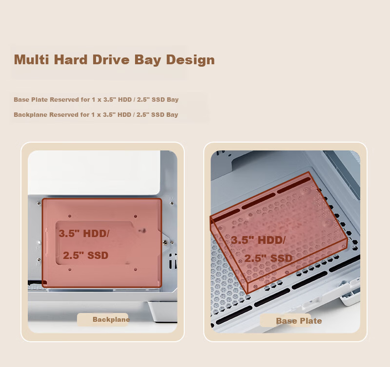 Enermax Mini Air 220 White Desktop PC Case with Tempered Glass Side Panel, Supports Micro-ATX and ITX Motherboards, 240mm Radiator Support, 6 Fan Slots 8