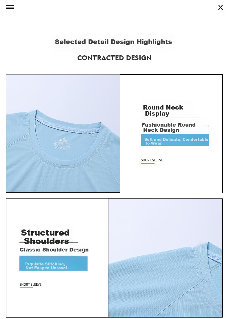 ROMON Men's Short Sleeve T-Shirt Summer Thin Loose Casual Ice Silk Cooling Sports Quick-Dry Base Shirt 8204 Silver Gray 3XL 5