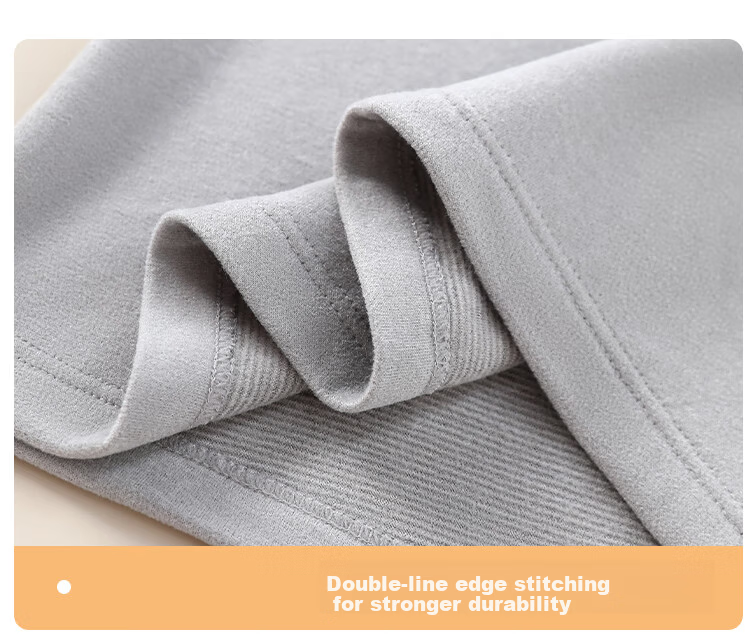 Langsha Youth Thermal Underwear Wool and German Velvet Heating Autumn Winter Fleece Thickened Set for High School Boys 7