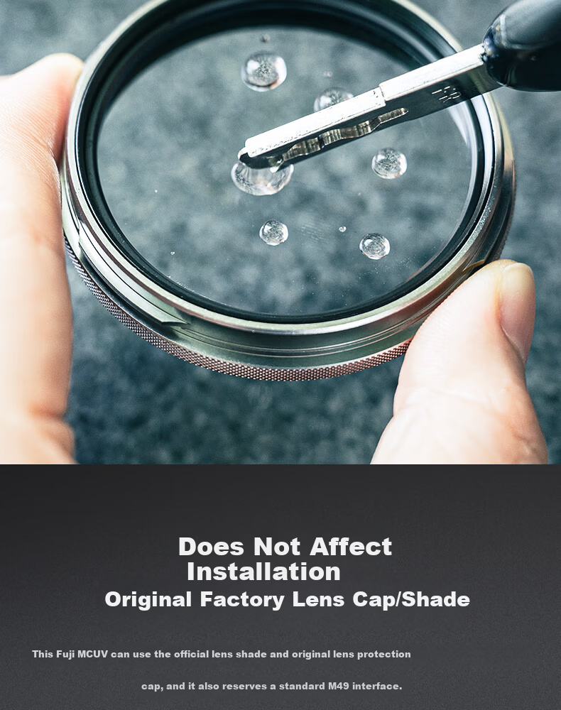Kase UV Filter for Fujifilm X100V X100F X100Vi Digital Camera Series MC Multi-Coated UV Lens Silver 9
