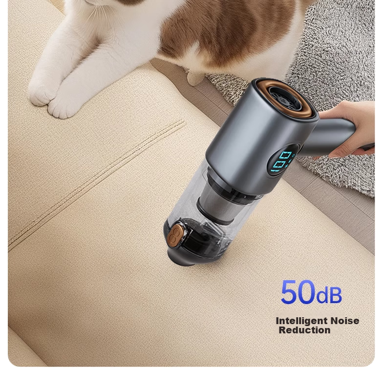 HELLOLEIBOO Handheld Car Vacuum Cleaner Wireless Rechargeable Powerful Dual-Use Car Home Vacuum and Blower with Digital Display 28