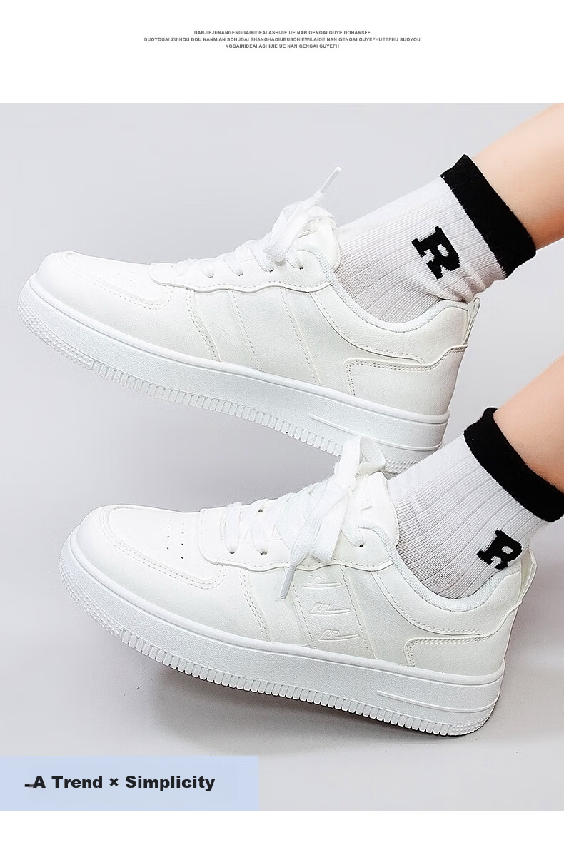 Warrior Official Women's Sneakers Summer New Versatile Student Lightweight White Shoes White 36 10