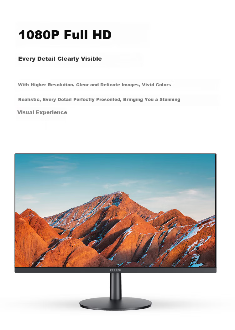 Lenovo Yinen 27-inch Monitor 4K 10bit HDR IPS Wide Color Gamut Low Blue Light Wall-Mountable Computer Display for Design and Entertainment Office 3