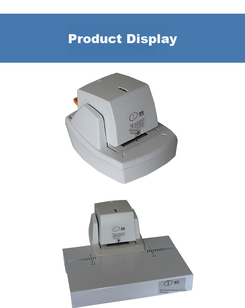 DOCON DC-207ST/207DT Stapler Refill Box, Flat Staple Automatic Light-Sensing Intelligent Electric Stapler Straight-Line Staples 12