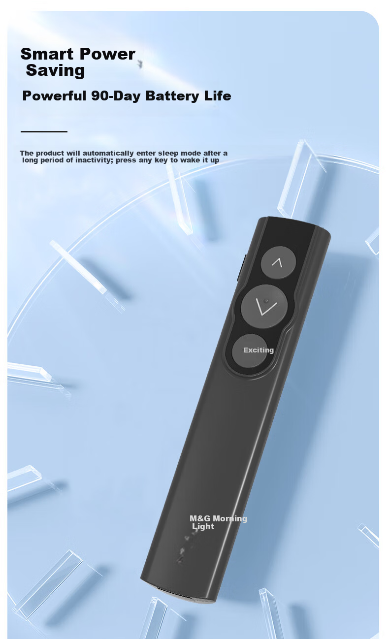 M&G Flip Pen Teacher PPT Presenter Laser Pointer Presentation Clicker Teaching Gift ADG989J4 4