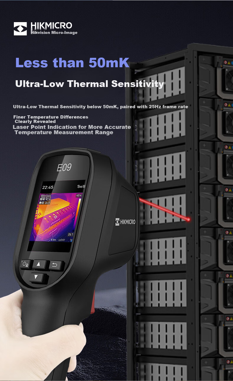 HIKMICRO Thermal Imager High-Definition Infrared Thermal Camera Temperature Measurement Night Vision Floor Heating Inspection Leak Detector E06 8