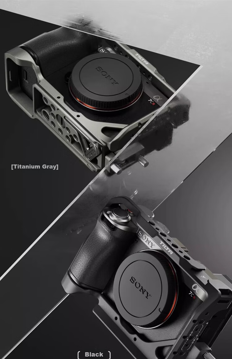 TILTA Iron Head Full Cage Camera Expansion Frame for Sony A7C II/A7CR A7C2 A7C Second Generation Cage Photography Kit - Black 10