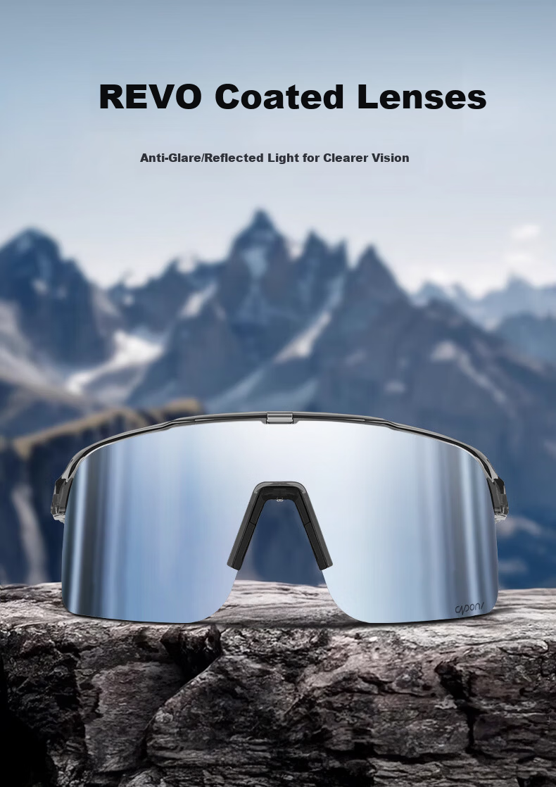 CAPONI Mountaineering Goggles Women Snow Mountain Snowfield Sunglasses Men Anti-Fog Windproof Outdoor Cycling Hiking Skiing Sunglasses 2