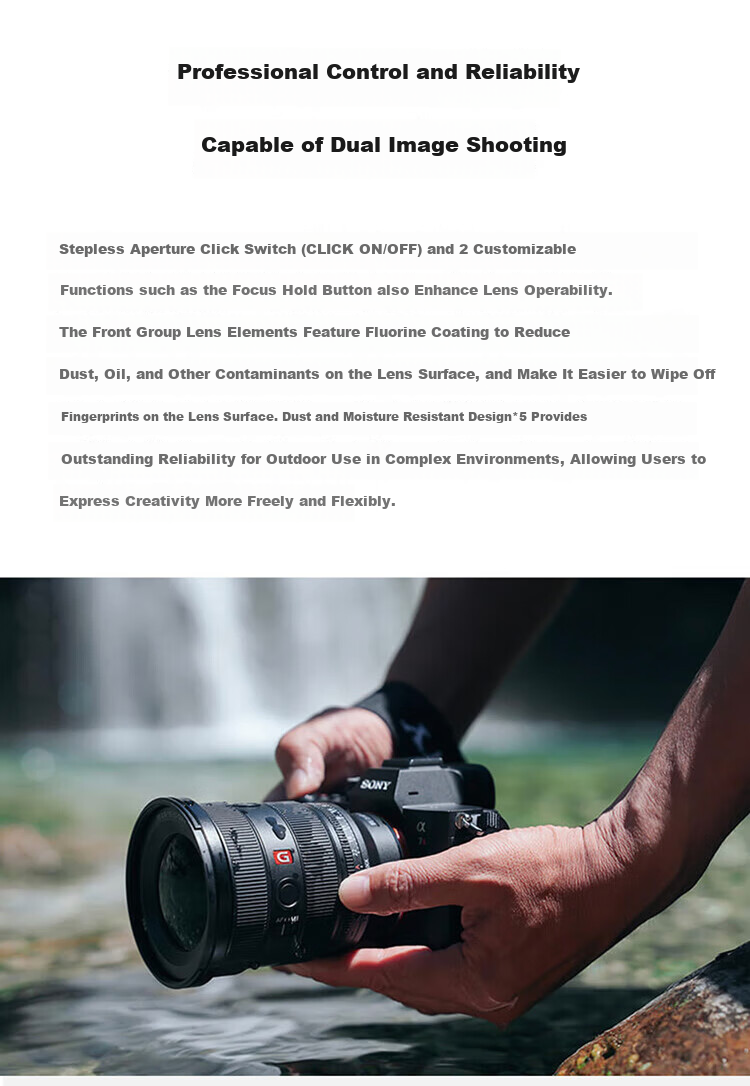 SONY FE 16-35mm F2.8 GM II Full-Frame G Master II Ultra-Wide Zoom Lens with Basic Protection Kit 8