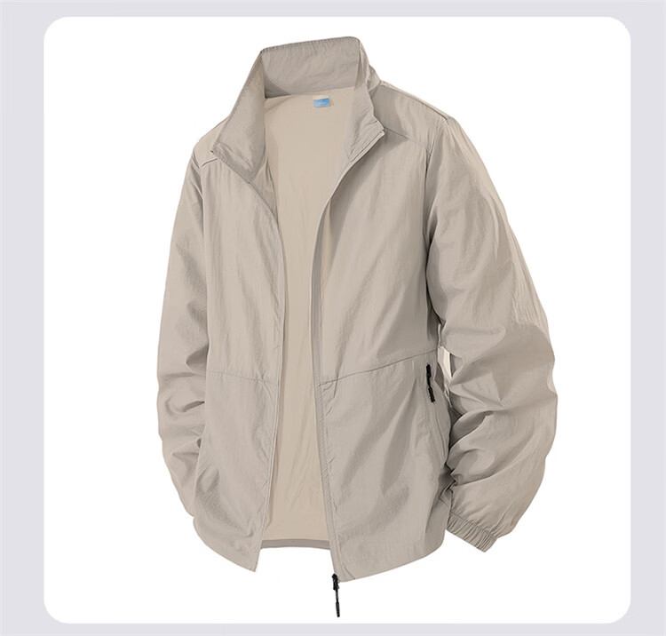 RED DRAGONFLY Men's Sun Protection Fishing Jacket Casual Cooling Breathable Quick-Dry Stand Collar Versatile Skin Jacket 10