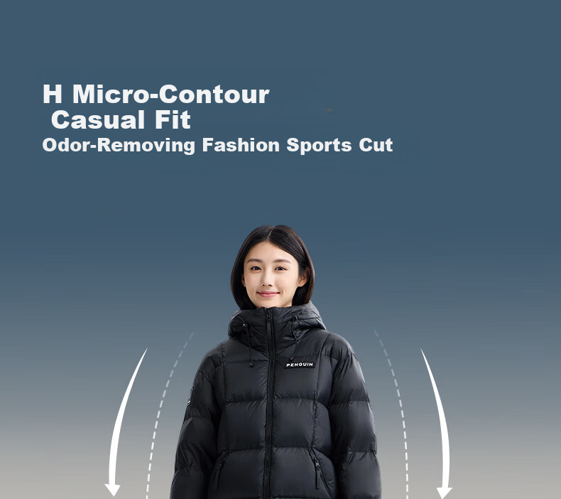 Penguin Camel Collaboration "Thermal" Unisex Outdoor Thickened Hooded Down Jacket M34CR07725 24