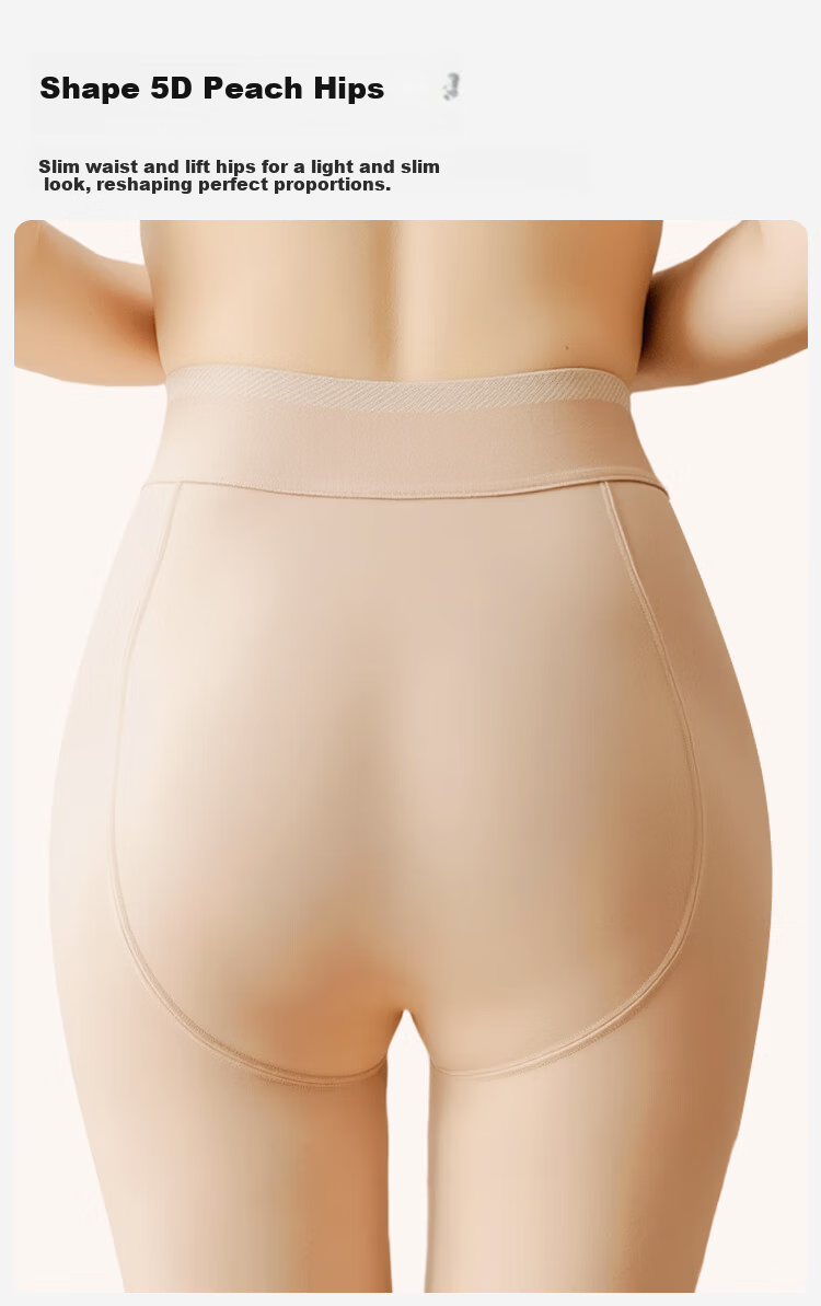 Urban Beauty Women's Outerwear Leggings Integrated Glossy Nude Heart Pattern Sheer Tights Leggings 10