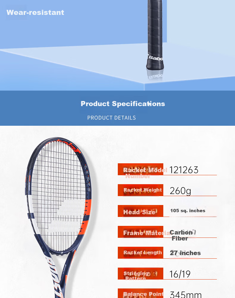Babolat Boost Drive Full Carbon Adult Tennis Racket Beginner to Advanced Unisex 1
