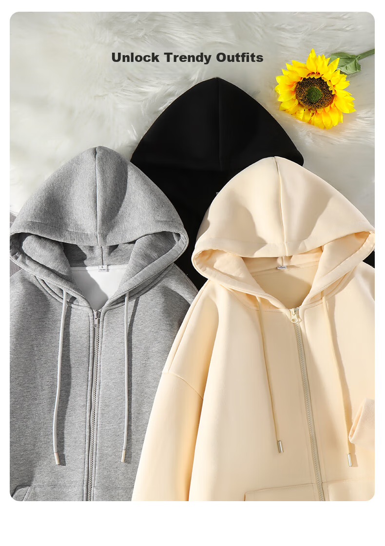 JEEP SPIRIT Men's Spring Casual Loose Sports Two-Piece Set Breathable Running Sweatshirt Jacket and Pants 7