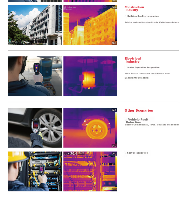 CEM DT-982H High-Definition Infrared Thermal Imager Industrial Thermal Camera for Power Fault Detection And Underfloor Heating Inspectio 14