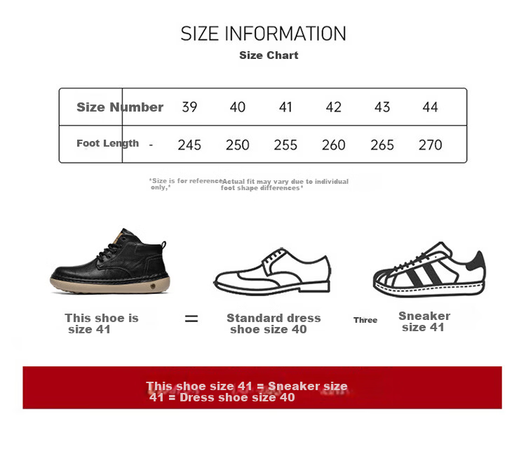G.N.Shi Jia Men's Martin Boots Autumn Winter New Fashion Retro Work Shoes Casual Mid-top Lace-up Leather Shoes for Men 16