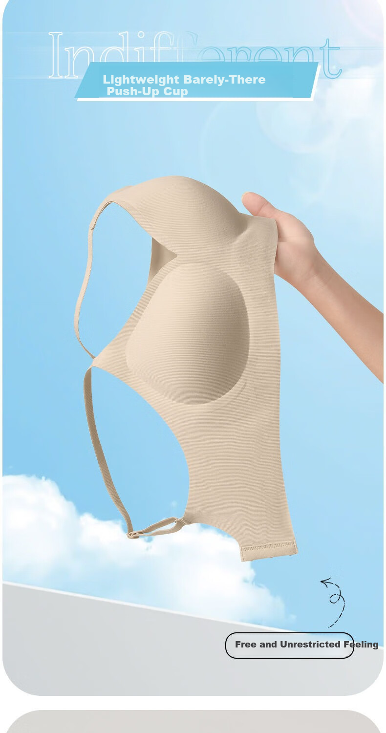 GRACEWELL Foundation Liquid Invisible Bra for Women Small Bust Enhancing Push-Up Wireless Thin Bra with Side Support and Lift 2