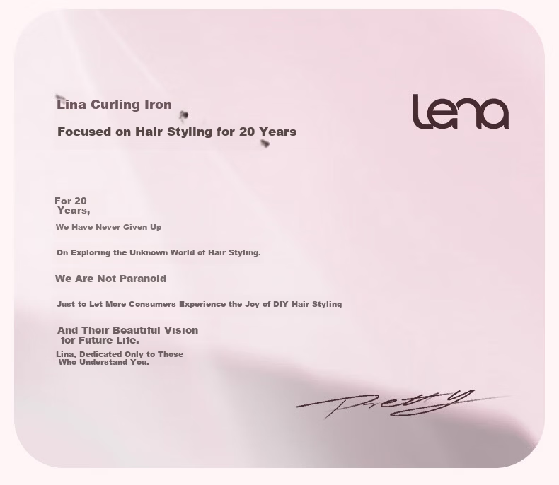 Lena Red Light Hair Straightener Flat Iron Far Infrared Hair Care High Concentration Negative Ion Straightening and Curling Iron Bangs Inward Curl Large Waves LN-508H 13