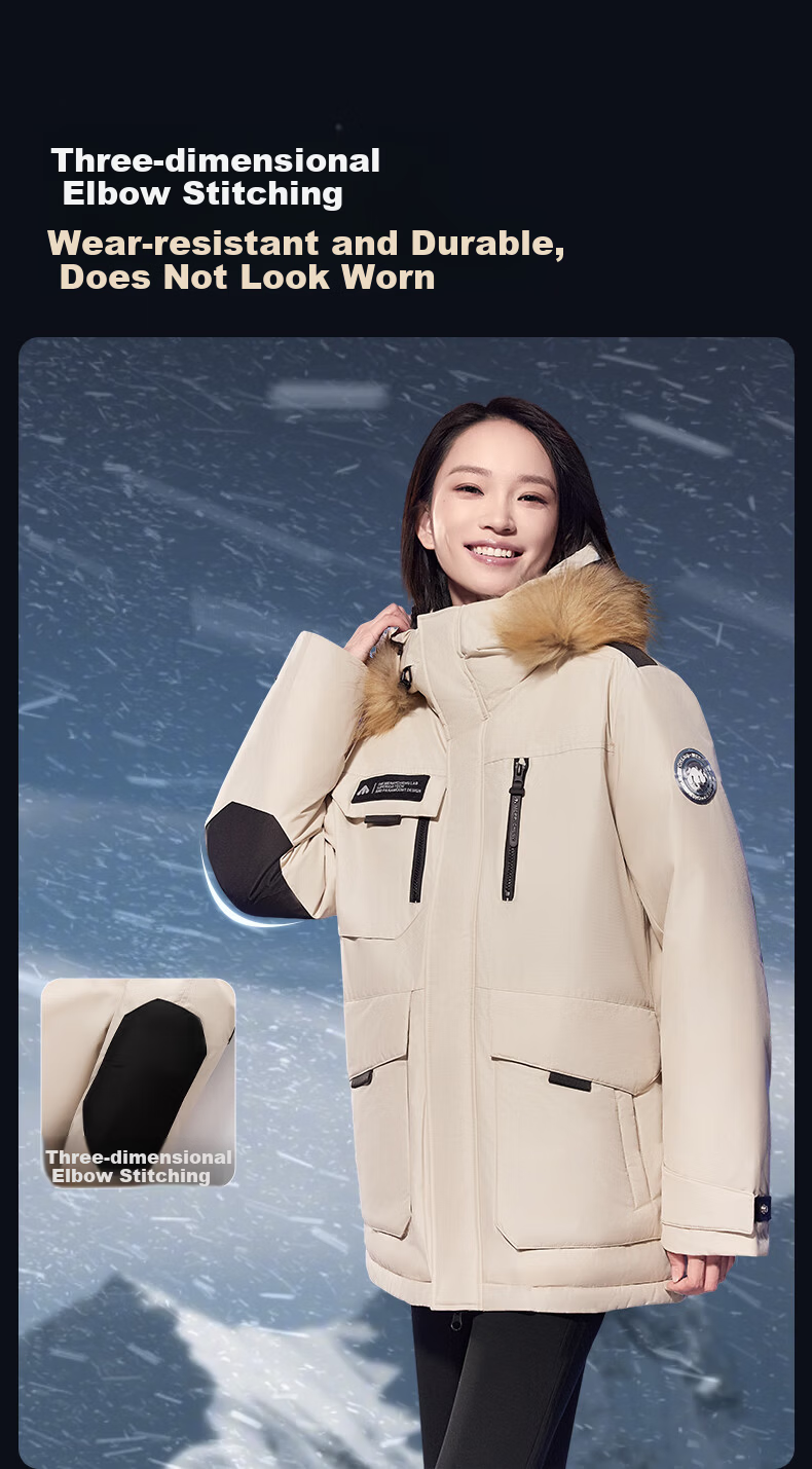 Meilicheng Men's and Women's Couple's 2025 Winter Outdoor Warm Workwear Extreme Cold Goose Down Jacket 188 13