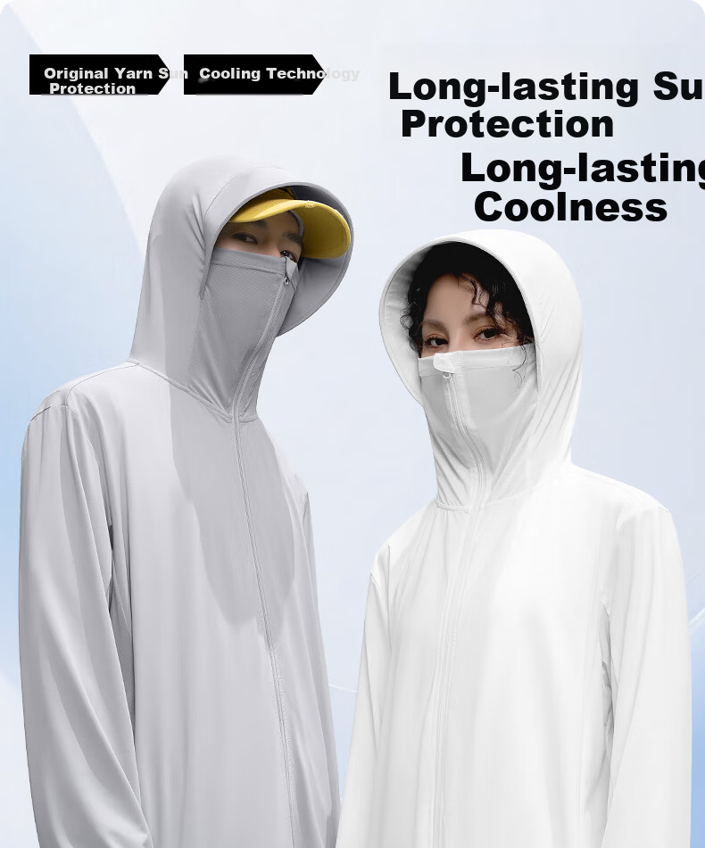 JEEP SPIRIT Men's High-End Ice Silk Cooling UV Protection Outdoor Quick-Dry Black Sun Protection Jacket 1