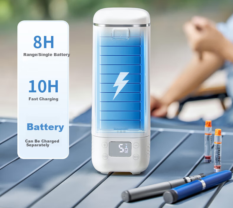 Kasenzhi Insulin Cooler Box, Portable Rechargeable Mini Refrigerator, Wireless Thermos Cup, Medicine-Specific Bag for Growth Hormone 13