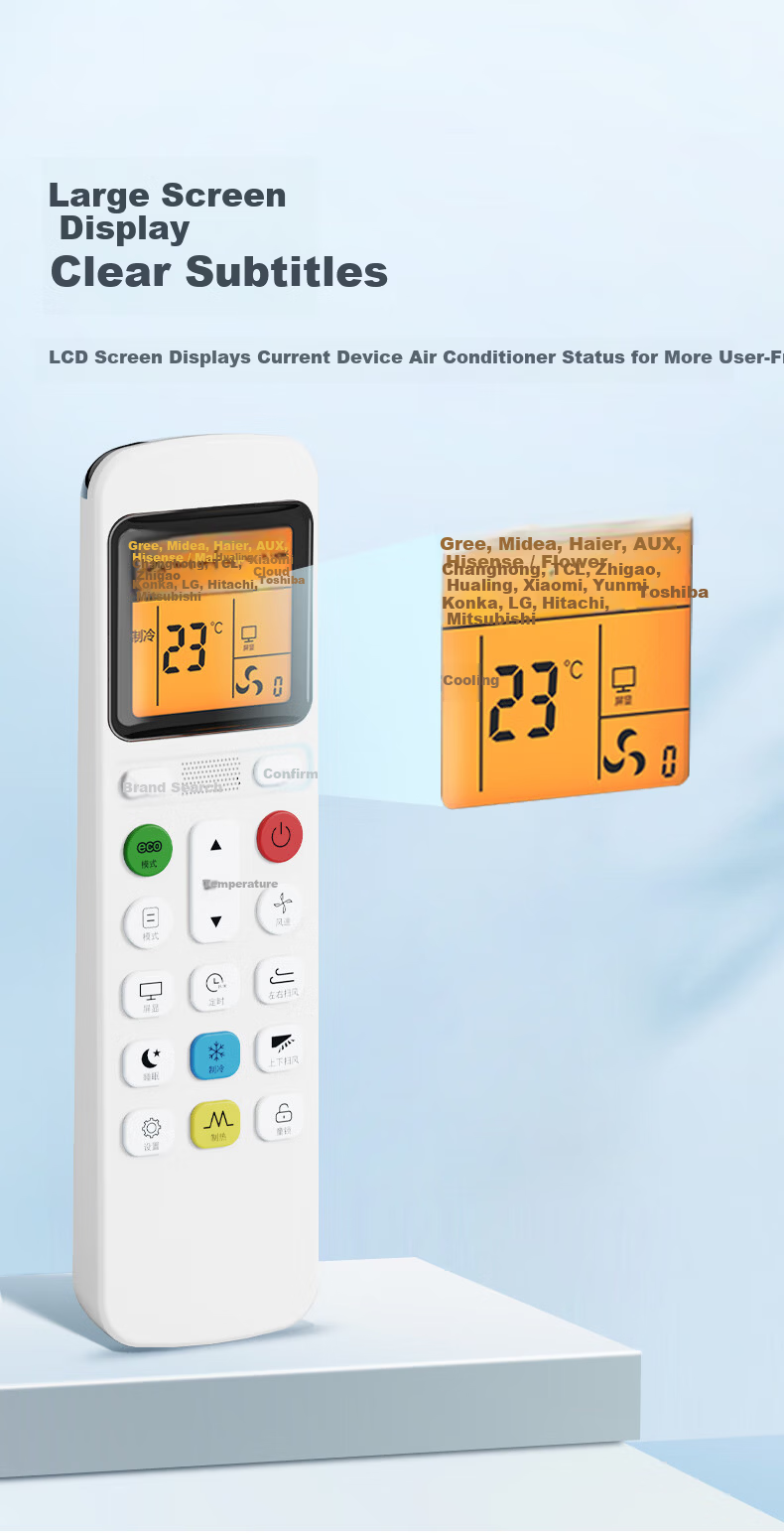 Beishi Universal Remote Control for AUX Air Conditioner KFR-35GW YKR-H801 888 New Model 6