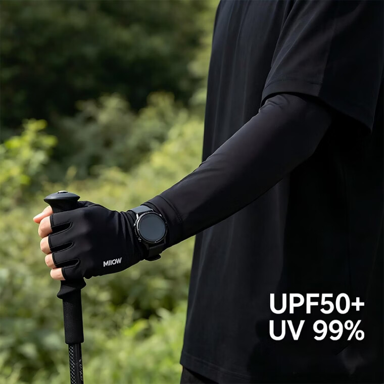 Miiow 2026 New Sunscreen Ice Sleeves Women Cooling UV Protection Driving Outdoor Fishing Cycling Gloves Men Arm Sleeves