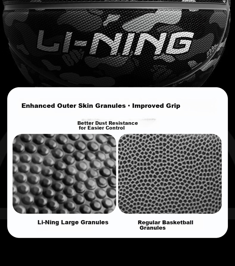 Li-Ning No.7 Basketball Adult Competition Youth Middle School Anti-Slip Wear-Resistant No.7 Children's Indoor Outdoor Basketball 8
