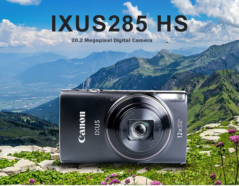 Canon IXUS 285 HS A Digital Camera Entry-Level Portable Travel Home Office Compact Digital Camera Black 2