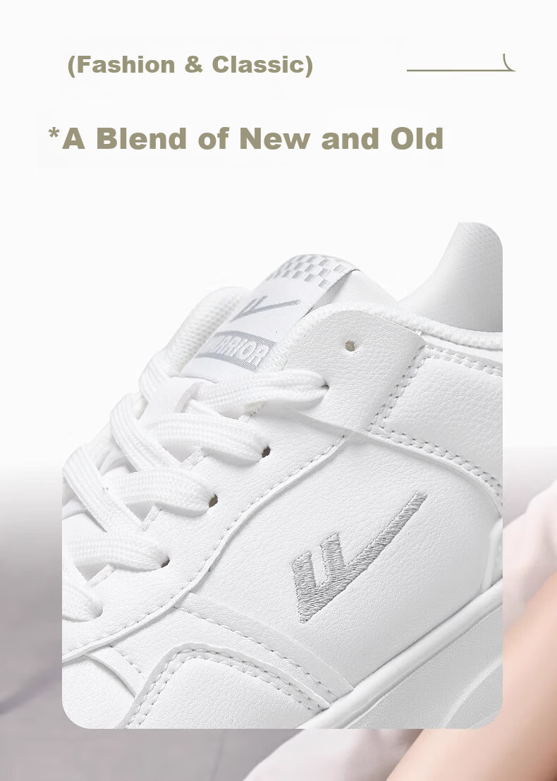 Warrior Women's White Sneakers 2026 Spring Summer New Versatile Casual Sports Shoes for Women 0833 White Purple Size 39 6