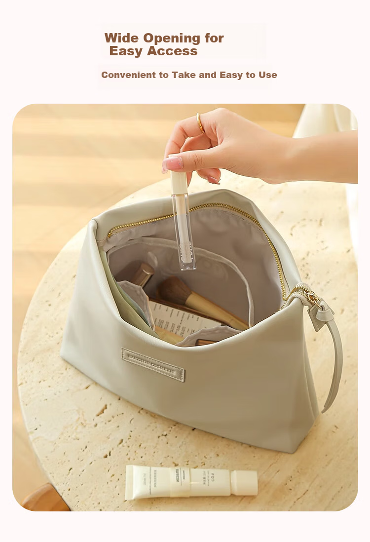 Banjeni Travel Makeup Bag Large Capacity Portable Handheld Cosmetic Organizer with Compartments for Men and Women Luggage Pouch 6