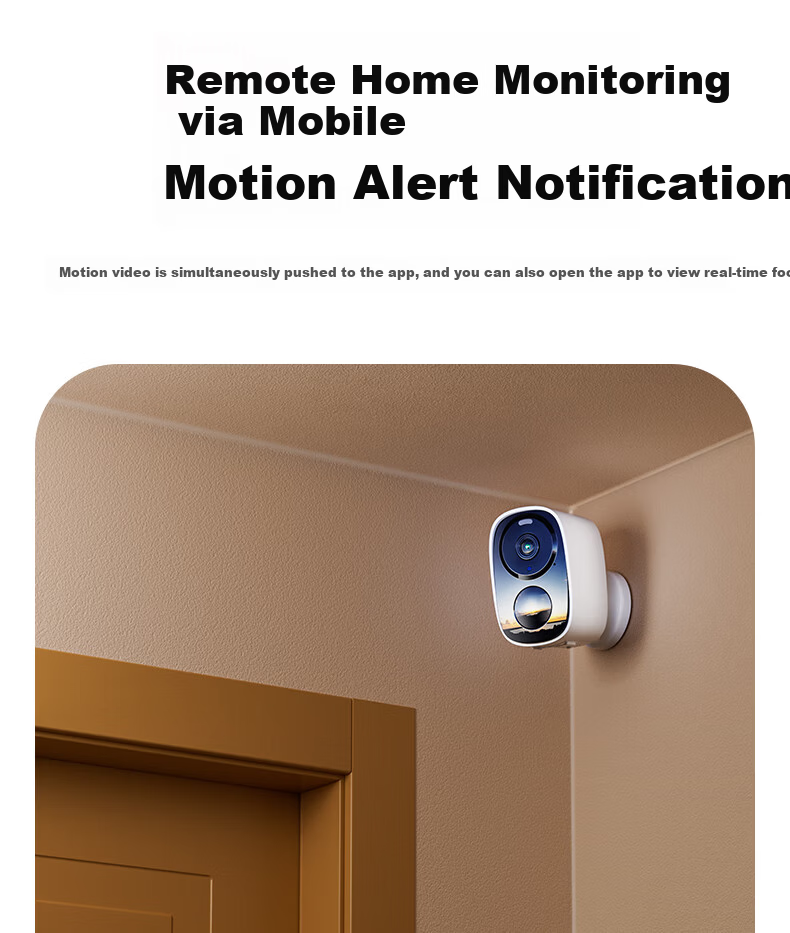 Tuqiang Wireless WiFi Magnetic Doorway Staircase Camera Battery-Powered Indoor Outdoor HD Remote Mobile Surveillance Camera No Drilling Required 28