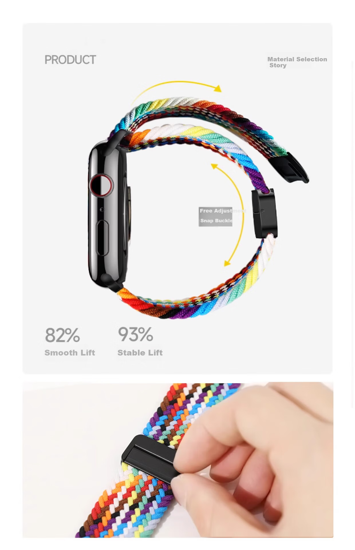 Belt Brother Nylon Strap for Apple Watch S10 Woven Band iWatch S9/8/7/11/6/SE2/1/3 Nylon Loop Sports Strap for Women Plum Color 9