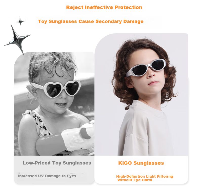 Kigo 2025 New Headband Polarized Kids Sunglasses Liquid Silver for Boys and Girls Age 6-12 8