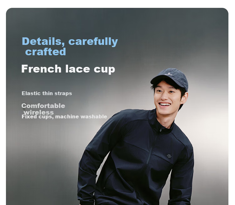 JD Jingzao Men's Sports Jacket Stand Collar Spring Outdoor Running Lightweight Quick-Dry Breathable Top Light Blue 2XL 14