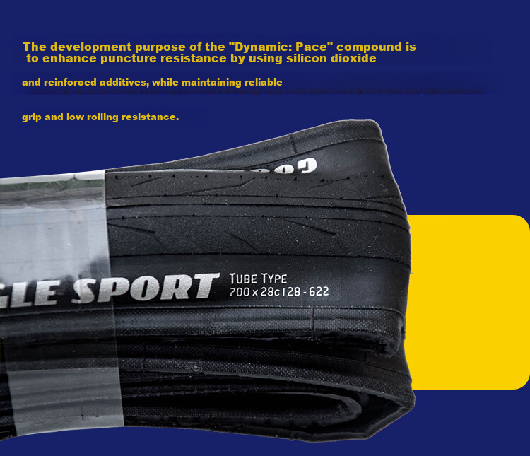 Goodyear Bicycle Road Bike 700×28 Tire EAGLE SPORT Puncture-Resistant Open-Tread Outer Tire Black 4