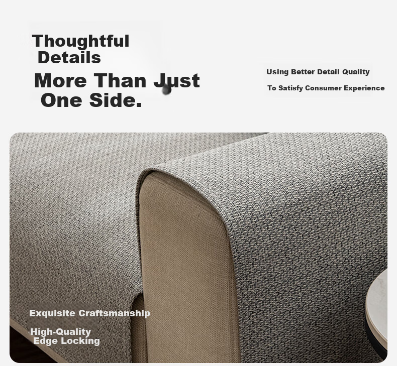 MUJI Sofa Cushion Cover Slipcover Sofa Seat Pad Four Seasons Non-Slip Armrest Backrest Cloth 90x90 Rustic 7