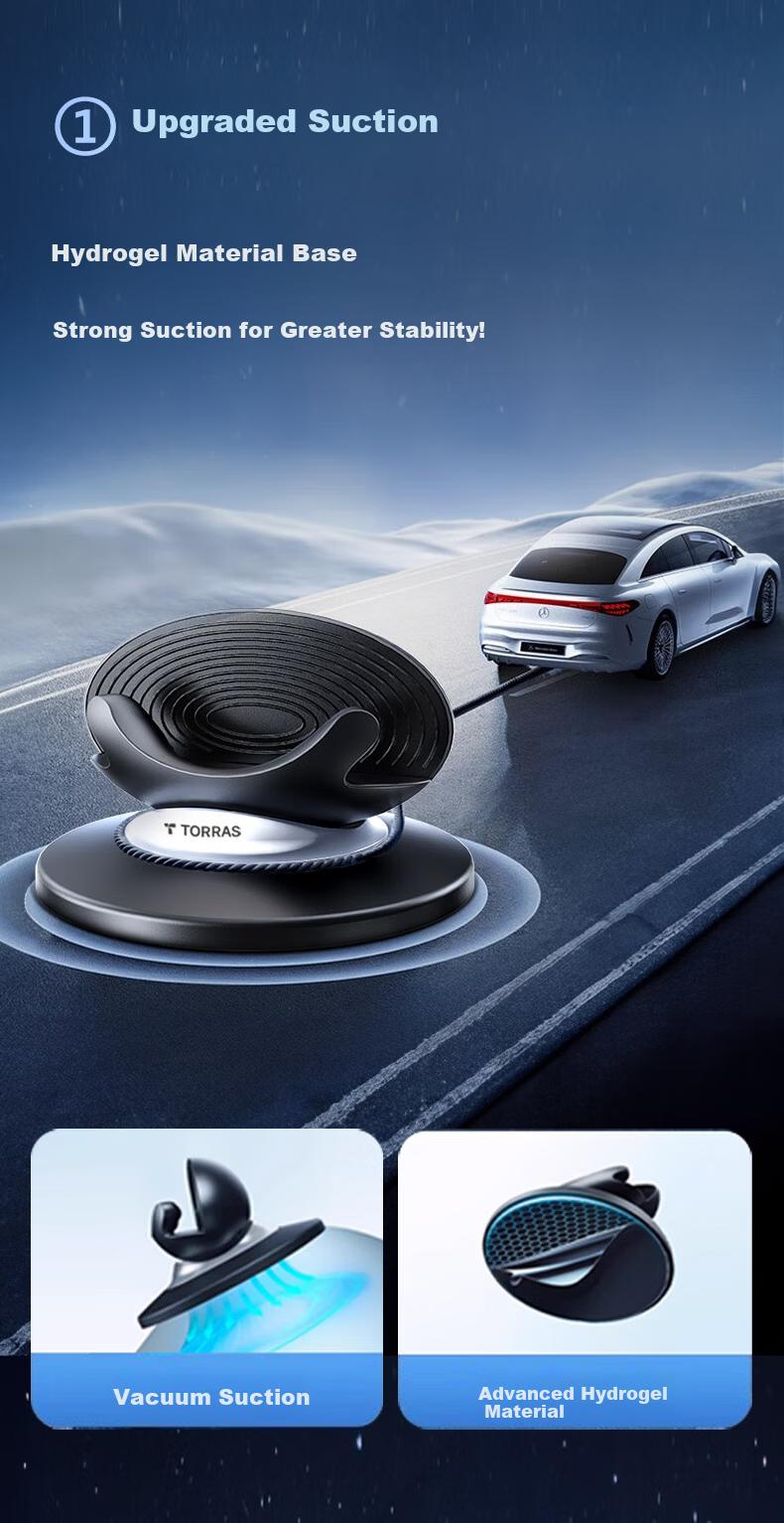 TORRAS Car Phone Holder Dashboard Non-Slip Silicone Mount for Car Navigation [2025 New Model] 4