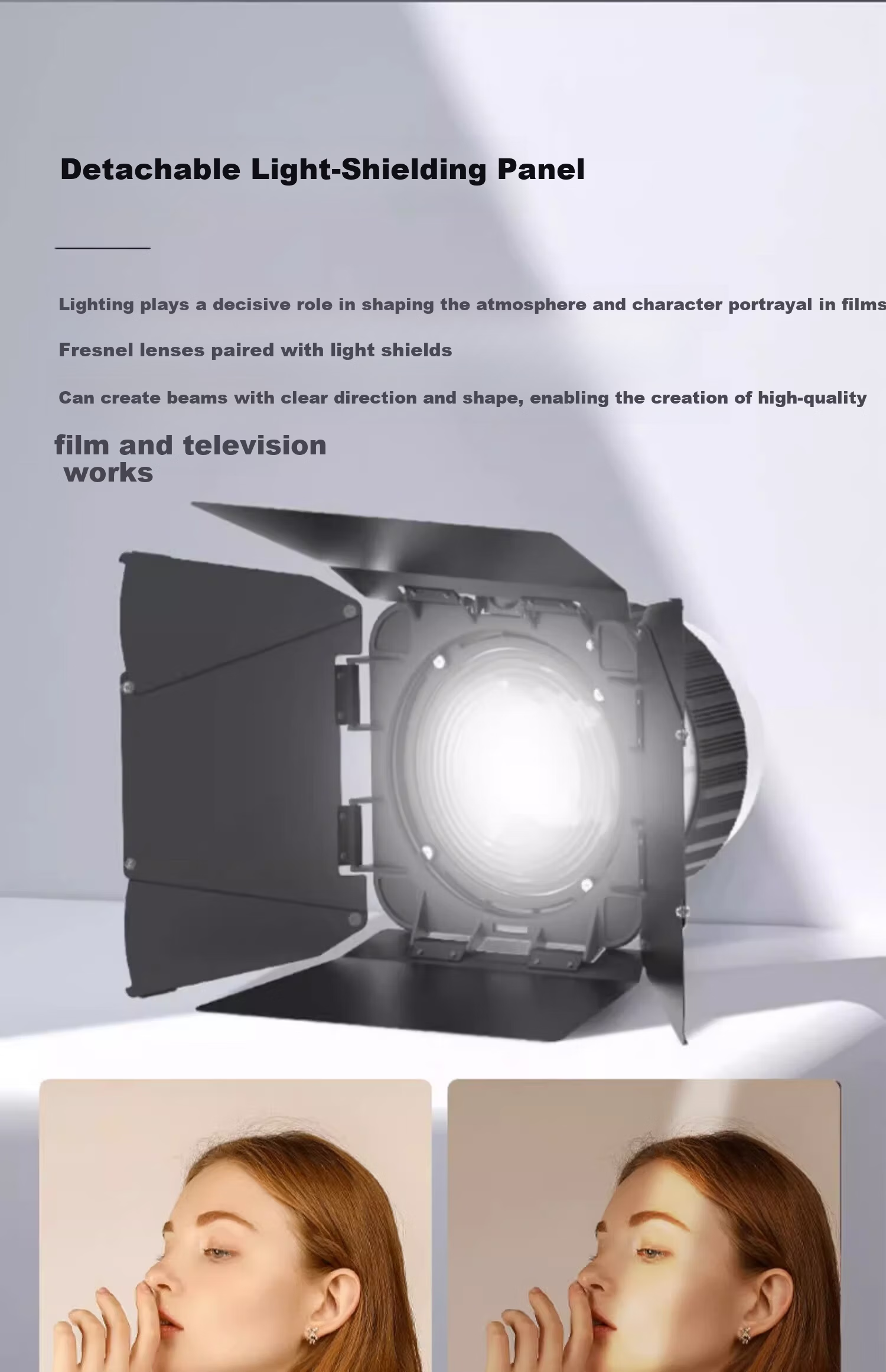 Beiyang F20 Fresnel Focus Imaging Lens Borong Mount Eight-Blade Aperture Lens Zoom Condenser Optical Modeling Creative Shooting Live Photography Light Accessory 9