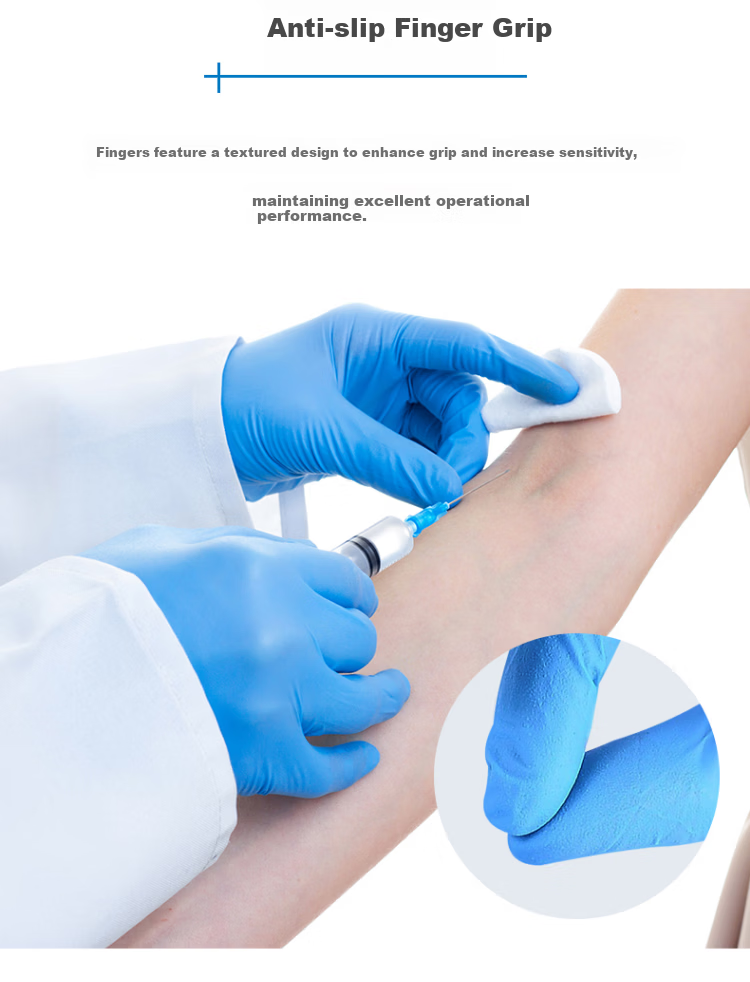 INTCO Disposable Nitrile Gloves Thickened Wear-Resistant Labor Protection 100pcs/Box Black Extra Large XL 2